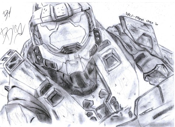 Мастер Чиф рисовать