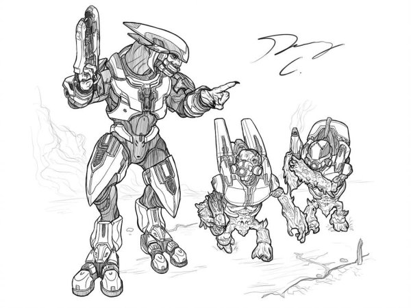 Раскраски Halo