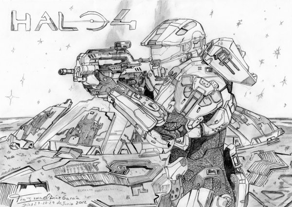 Раскраска Хало 4