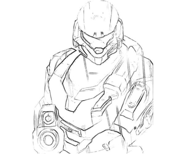 Раскраска Хало 4