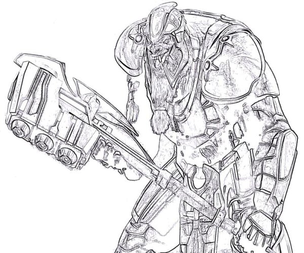 Раскраска Хало 4 коненант
