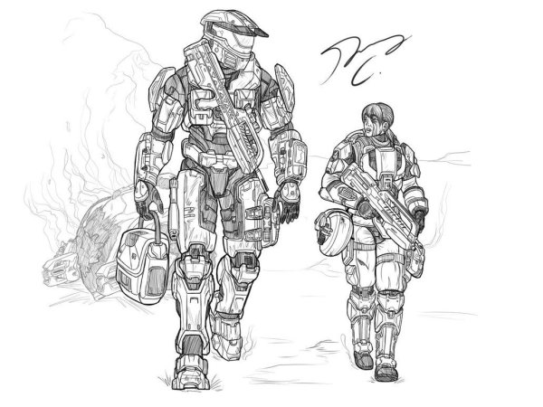 Раскраски Halo