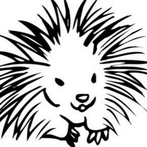 Дикобраз трафарет