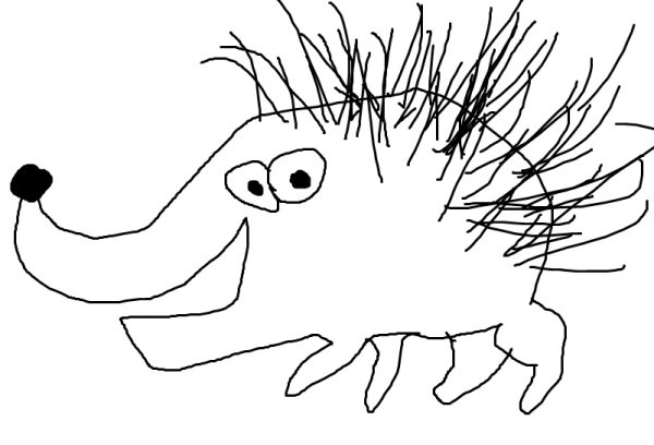 Дикобраз раскраска для детей