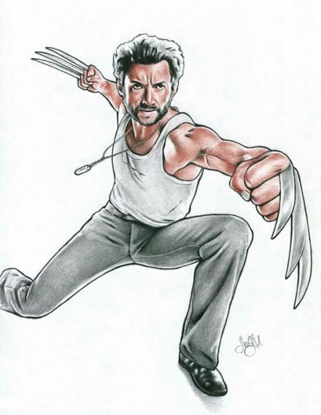 Росомаха карандашом