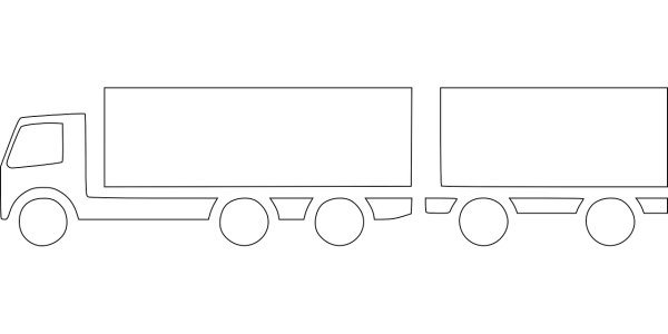 Фура контур вид сбоку