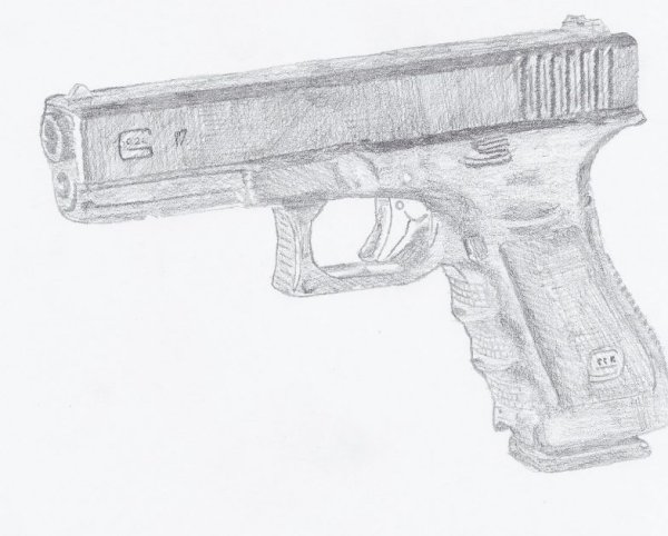 Пистолет Глок 18 рисунок