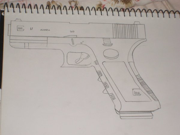 Пистолет Glock 17 чертеж