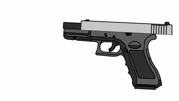 Глок 17 без фона