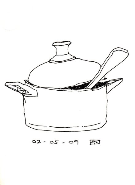 Кастрюля набросок