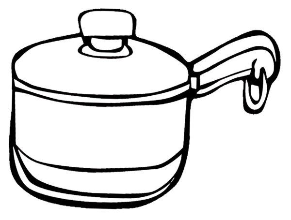 Кастрюля раскраска