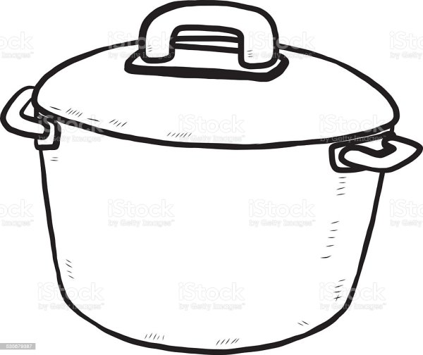 Контур кастрюли для рисования