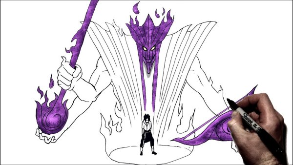 Саске и Сусано для рисования