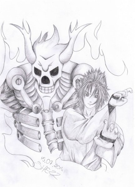 Саске Сусано скетч