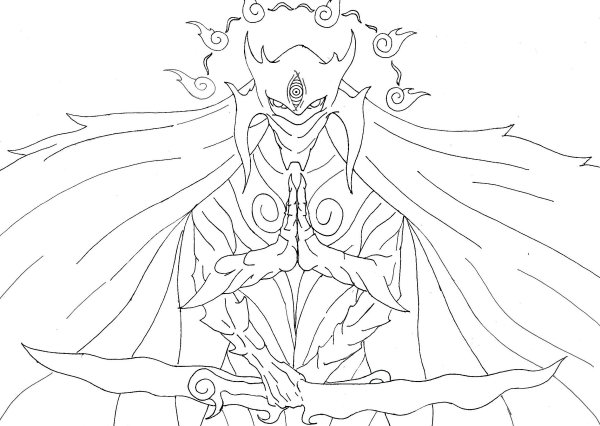 Сусано Саске раскраска