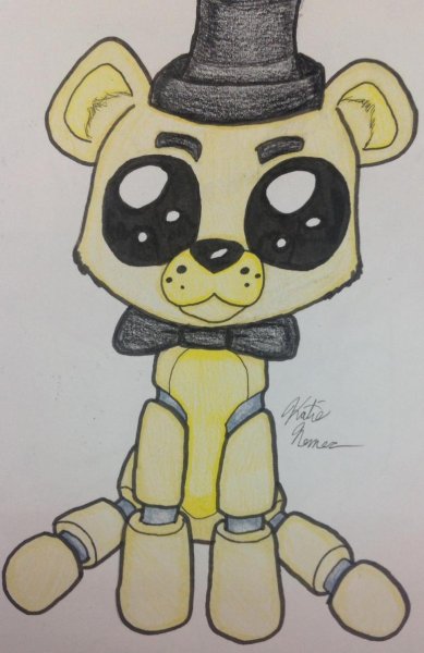 Рисунки ФНАФ голоден Фредди