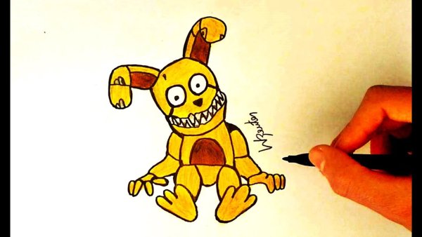 Рисунки для срисовки ФНАФ лёгкие