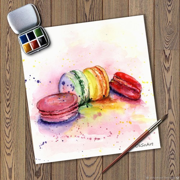 Кухня акварель