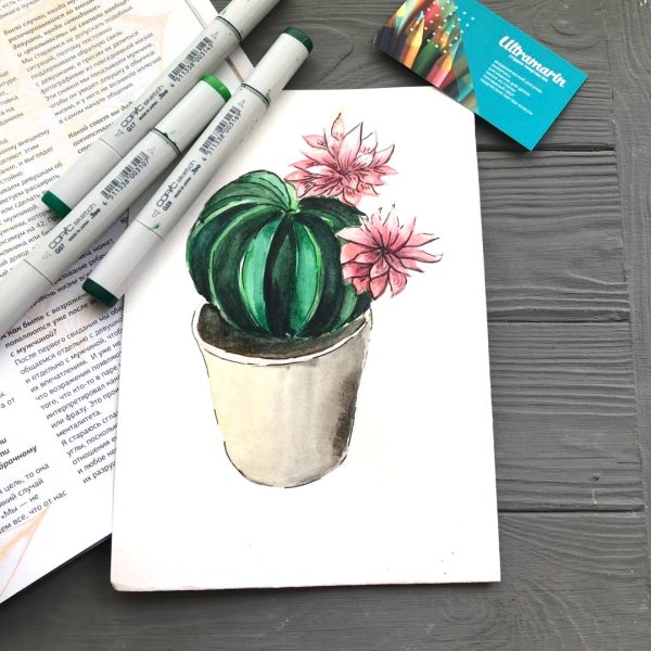 Рисование маркерами для скетчинга для детей