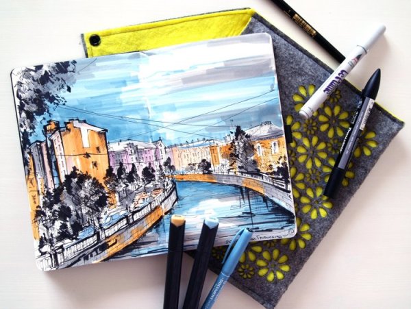 Скетчинг пейзаж