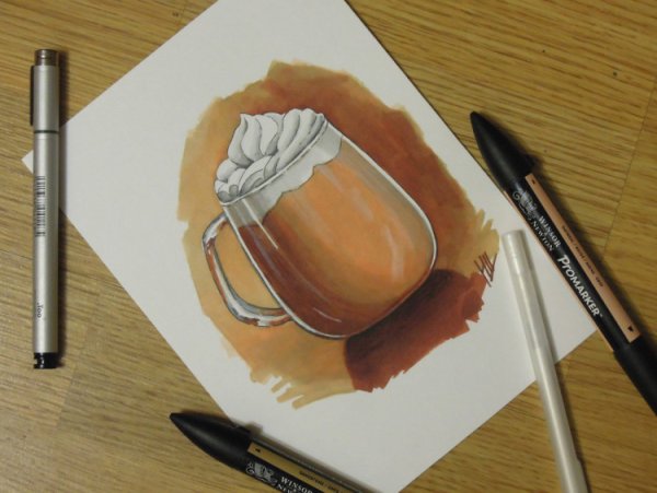 Рисунки маркерами для скетчинга