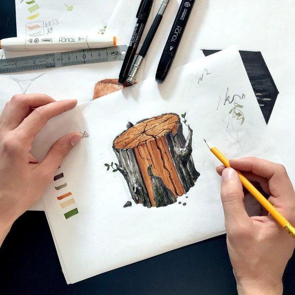 Маркеры для скетчинг