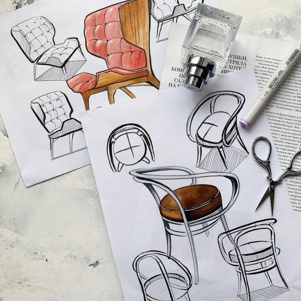 Предметы скетчи для рисования