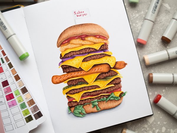 Бумага для скетчинга маркерами