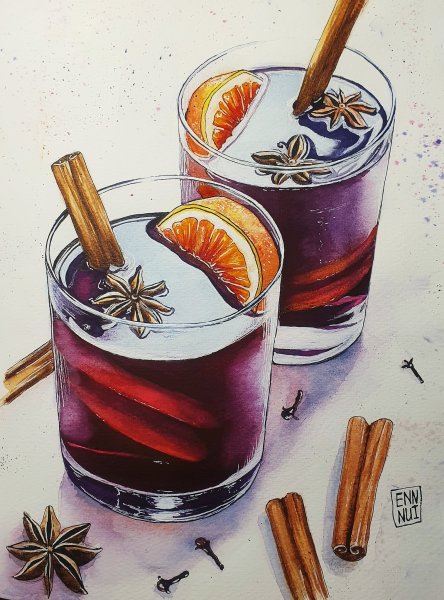 Рисование акварелью скетчинг