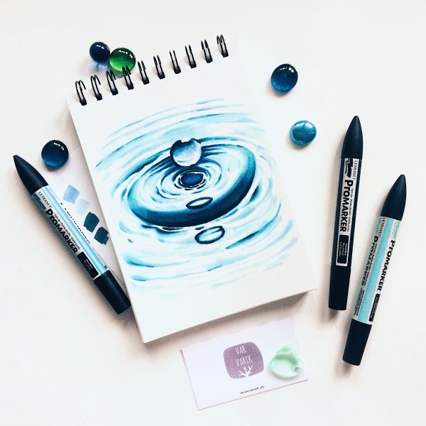 Рисование скетчей маркерами