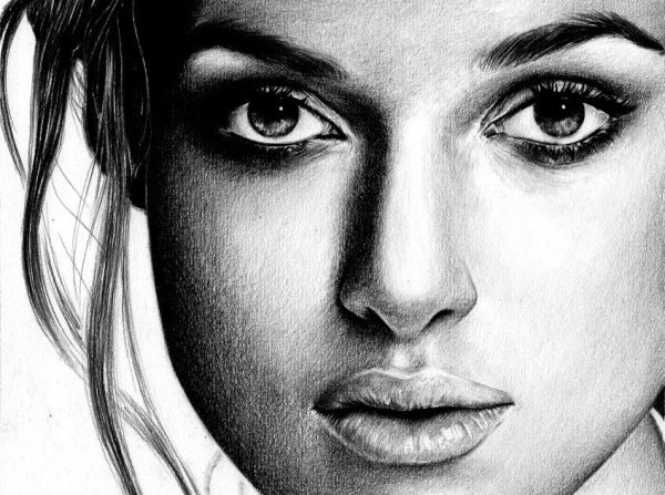 Раскраска лицо девушки красивое