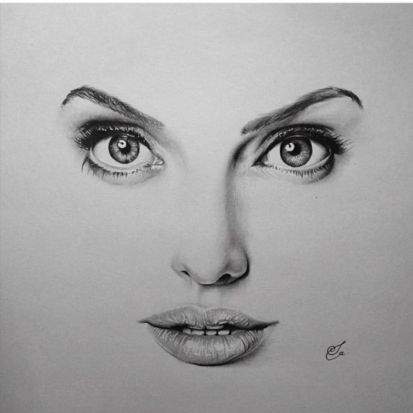 Набросок женского лица