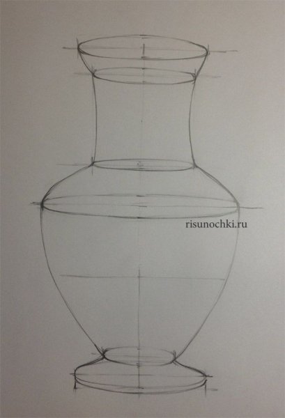 Ваза карандашом