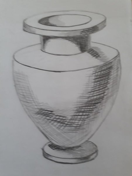 Ваза карандашом