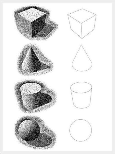 Рисование объемных предметов