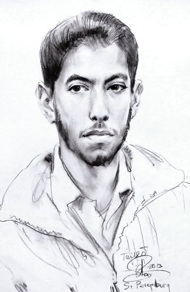 Брэд Питт рисунок