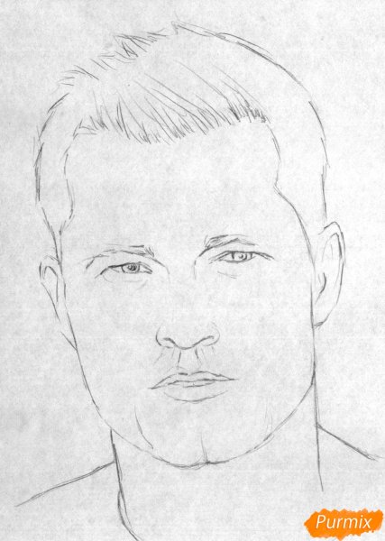 Человек карандашом в полный рост