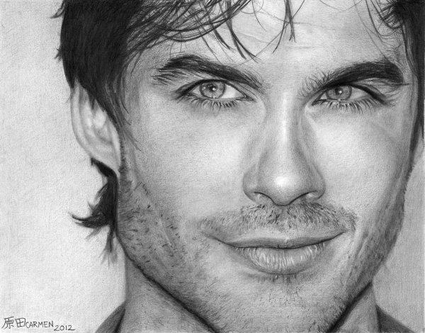 Нарисовать лицо мужчины