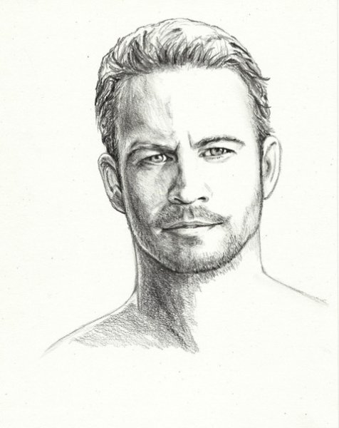 Портрет мужчины карандашом