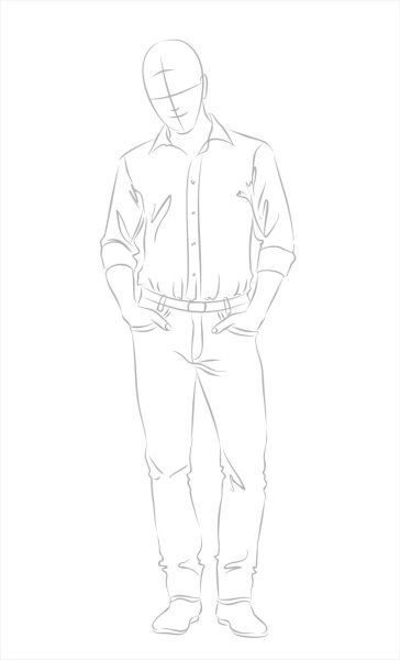 Нарисованная щетина