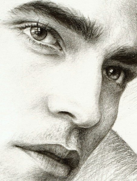 Мужской портрет карандашом