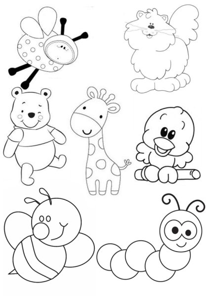 Трафареты для детских аппликаций