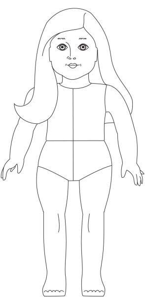 Кукла карандашом