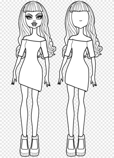 Рисунки кукол для срисовки