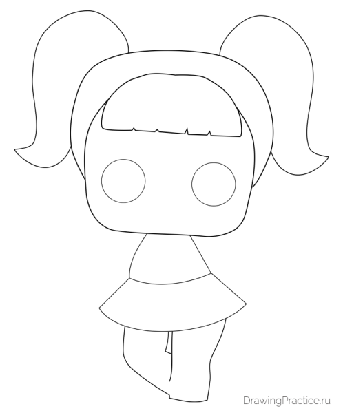 Куклы ЛОЛ срисовать