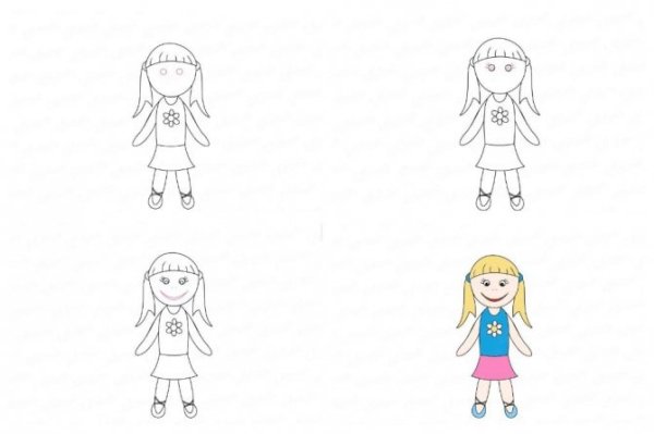 Рисование куклы поэтапно