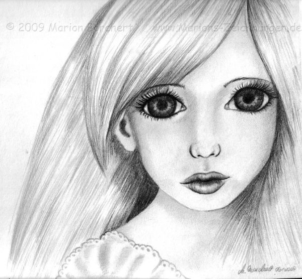 Красивые куклы карандашом