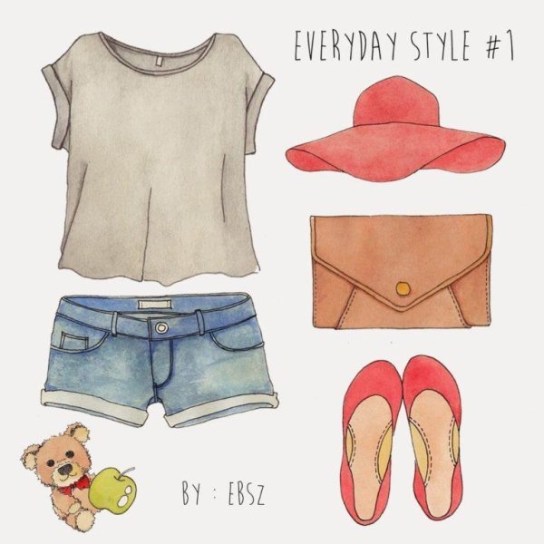 Рисунки одежды для срисовки