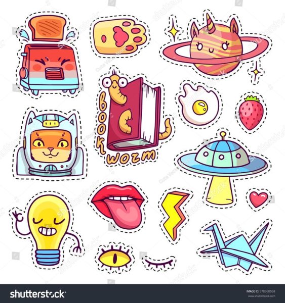 Стикеры контур