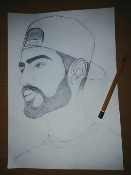 Портрет мияги карандашом